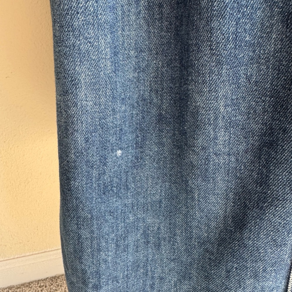 Western‎ prairie Style Denim Midi Skirt with Star Buttons - Picture 6 of 10